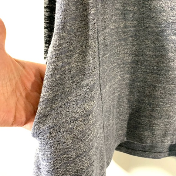 LOGO Lori Goldstein gray space Dye Henley Tunic - Picture 10 of 12